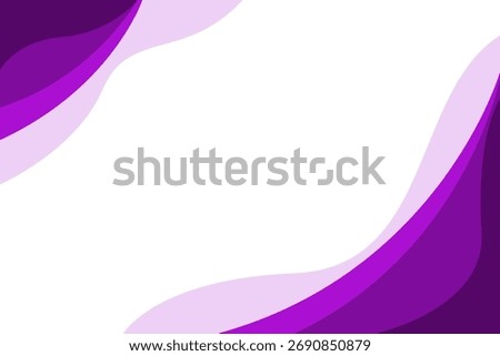 Purple wave minimalist modern background with white space for text and message. template design	