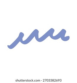 Elemento de diseño de trazo de onda púrpura