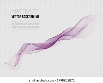 Lila-Wellenstrom. Design-Element. Abstrakte Welle, Vektorhintergrund