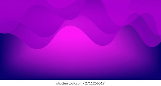 Fundo abstrato ondulado roxo. Vetor Eps10