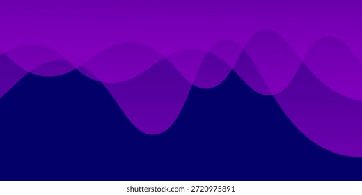 Fondo abstracto ondulado púrpura. Vector Eps10