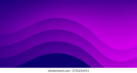 Fundo abstrato ondulado roxo. Vetor Eps10
