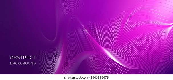 Purple wavy abstract background. Perfect for brochures, presentations and any design.