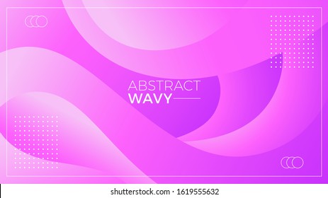 Purple Wavy Abstract Modern Background