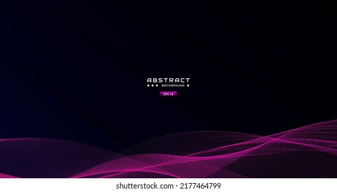 violetter Hintergrund mit abstrakter Rundlinie, dynamisches Bannerkonzept.