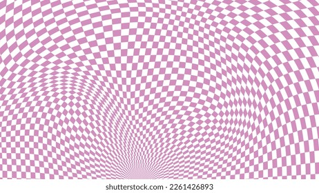 purple wavy checkered vector background