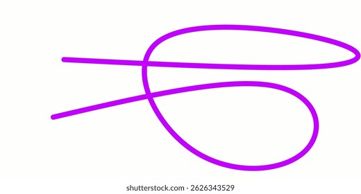purple wavy curly line vector. squiggle line . Swoosh, swash underline stroke. Abstract purple wavy thin line. Scribble element. purple ink pen scribble