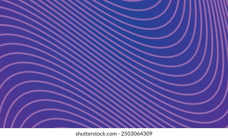 Purple wavy line abstract background for backdrop or presentation