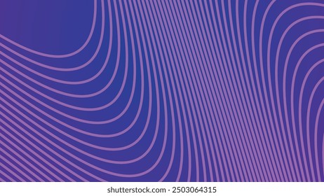 Purple wavy line abstract background for backdrop or presentation