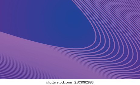 Fondo abstracto de línea ondulada púrpura para fondo o presentación