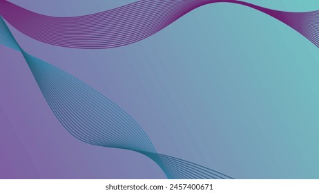 Purple Wavy Line Gradient Background