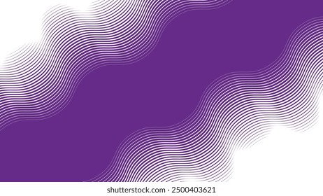 Fondo abstracto de líneas onduladas púrpuras para fondo o presentación