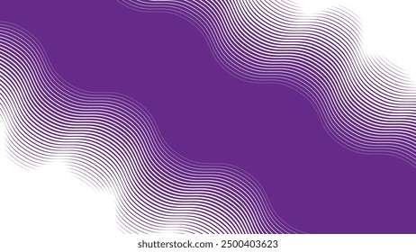 Purple wavy lines abstract background for backdrop or presentation