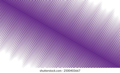 Purple wavy lines abstract background for backdrop or presentation
