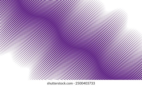 Purple wavy lines abstract background for backdrop or presentation