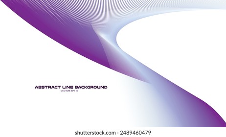 Purple wavy stripes line abstract background vector image