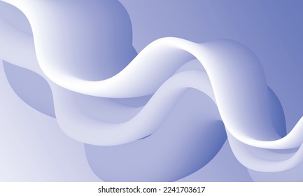 Purple wavy surface. Minimalistic design. Vector 3d illustration. Abstract background in trend colors. Colorful trend graphic design. Multi-colored gradient substance. Modern cover template, eps