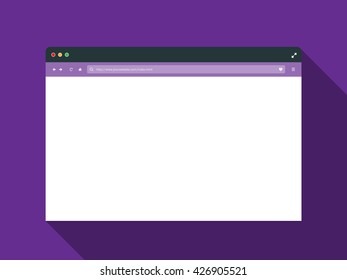 Purple web browser vector