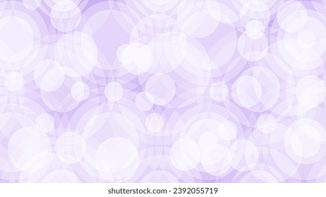 Purple and white abstract background with bokeh