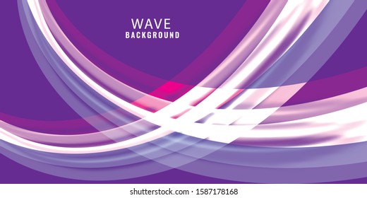 purple and White Abstract Wavy Background