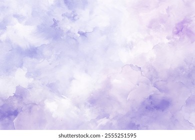 A purple and white background with a cloud in the middle. The background is a mix of purple and white, creating a calming and serene atmosphere. The cloud in the middle adds a sense of depth