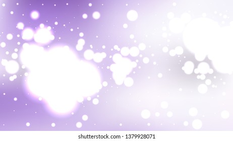 Purple and White Bokeh Defocused Lights Background Vector Image