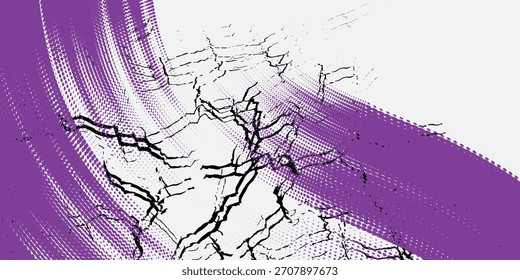 Purple and white brush wrap car sticker pattern abstract banner sporty lines purple and white color combination grunge brush pattern motorsport racing design, Eps 10.