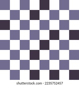 Purple and white checkerboard pattern background. Vector illustration.
