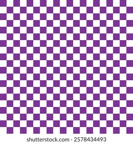 Purple and white checkerboard pattern background