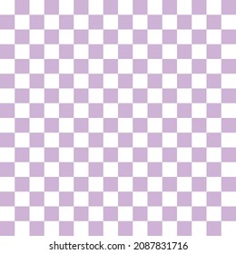 Purple and white checkerboard seamless pattern background. Vector illustration.