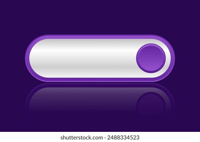 Purple and white CTA button template.