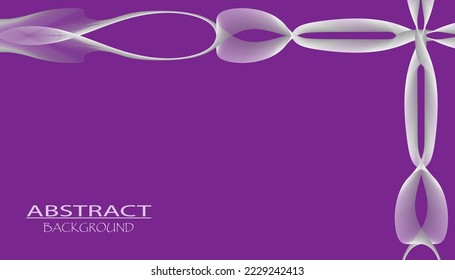 Fondo abstracto decorativo púrpura y blanco con diseño tipo tablero con líneas curvadas ideal para presentaciones, sitios web, banners, afiches, volantes
