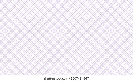 Purple and white diagonal background. Plaid checkered seamless pattern.