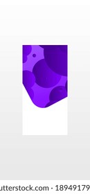 Purple and white. Dynamic fluid shapes composition with modern abstract design. Neon, fluid poster vector illustration with abstract texture. Art for wallpaper, design, flyer. Copy Space for text