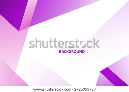 Purple and white geometric shape modern background with space for text and message. template design
