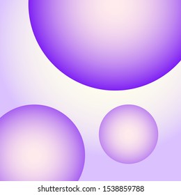 Purple & White Glowing Orbs Gradient Background Vector 