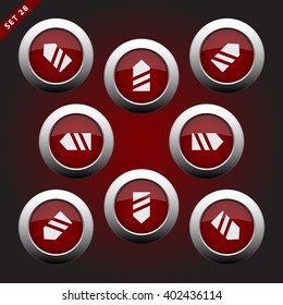 purple white icons with arrows, eight directions on a violet background