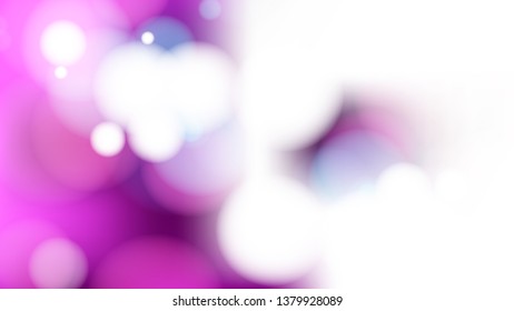 Purple and White Illuminated Background Vector Illustration