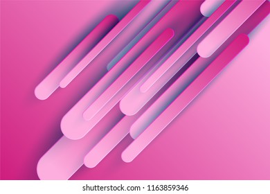 Purple white minimal geometric gradient shapes flowing background. Modern sport poster. Vector flowing gradient dynamic layered paper cut shapes landing page background, sport magazine minimal cover.