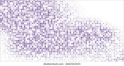 Plano de Fundo Polka Dot Roxo e Branco