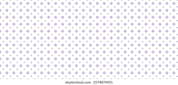 Purple and white polka dots pattern background