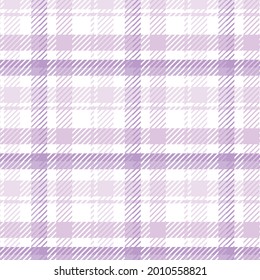 Purple and white Scottish Woven Tartan Plaid Seamless Pattern