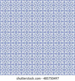 Purple and white seamless geometric pattern, repeating texture. Seamless line background. Contemporary graphic design, ethnic arabic, indian, turkish monochrome ornament.