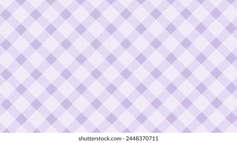 Fondo a cuadros diagonales de patrón transparente púrpura y blanco