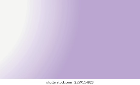Purple and white smooth gradient abstract background for backdrop or presentation