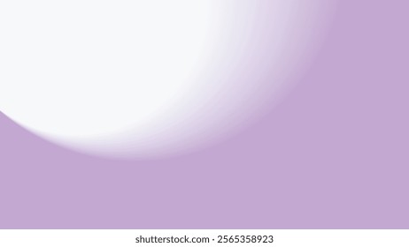 Purple and white soft smooth gradient abstract background with spotlight for backdrop