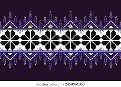 Un diseño de rayas moradas y blancas con flores. El diseño es muy intrincado y detallado. Los colores predominantes son el púrpura y el blanco. El diseño es muy llamativo.