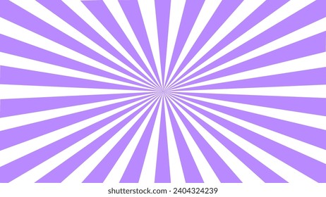 Purple and white sunburst background