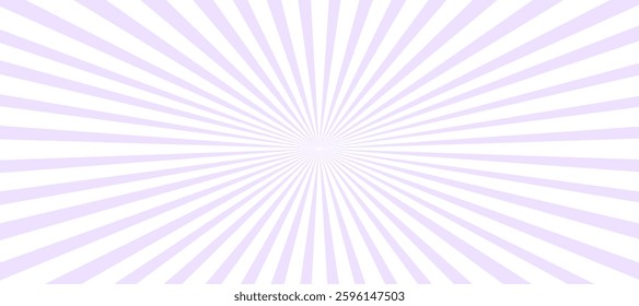 Purple and white sunburst rays background
