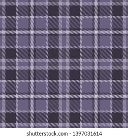 Purple  and  White  Tartan  Plaid  Seamless Pattern Background. Flannel  Shirt Tartan Patterns. Trendy Tiles Vector Illustration for Wallpapers.
